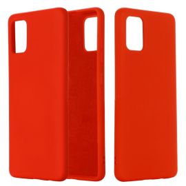 RUBBER Gumový kryt Samsung Galaxy A71 červený