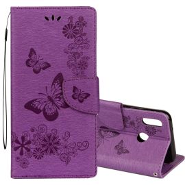 ART Peňaženkový obal Huawei P20 Lite BUTTERFLY PURPLE