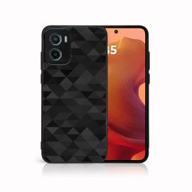 MY ART Ochranný kryt pro Motorola Moto G05 / Moto E15 BLACK TRIANGLES (232)