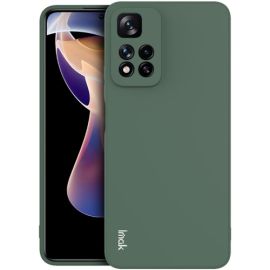 IMAK RUBBER Gumový kryt Xiaomi Redmi Note 11 Pro + 5G tmavě zelený