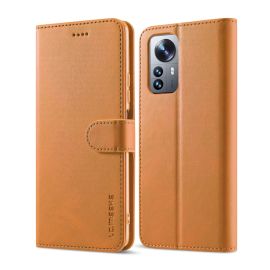 IMEEKE Peněženkový kryt Xiaomi 12 Lite světle hnědý