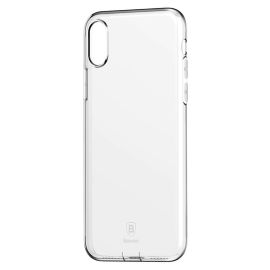 BASEUS SIMPLE obal s ochranou konektorů Apple iPhone X / XS průhledný