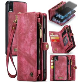 WALLET Obal s peněženkou 2v1 pro Apple iPhone XR červený