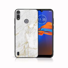 MY ART Silikonový kryt Motorola Moto E6s WHITE STONE (011)