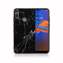 MY ART Silikonový kryt Motorola Moto E6s BLACK MARBLE (142)