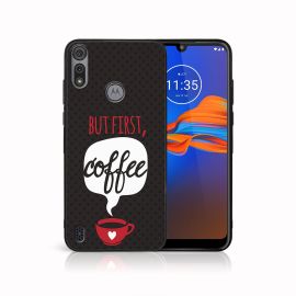 MY ART Silikonový kryt Motorola Moto E6s COFFEE (056)