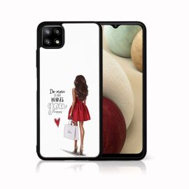 MY ART Silikonový kryt Samsung Galaxy A22 5G RED DRESS (137)