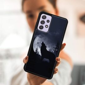 MY ART Silikonový kryt Samsung Galaxy A32 WOLF (044)