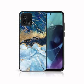 MY ART Ochranný kryt pro Motorola Moto G72 BLUE MARBLE (141)