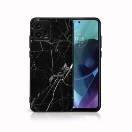 MY ART Ochranný kryt pro Motorola Moto G72 BLACK MARBLE (142)