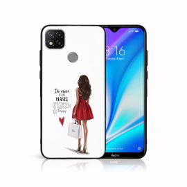 MY ART Silikonový obal Xiaomi Redmi 9C RED DRESS (137)