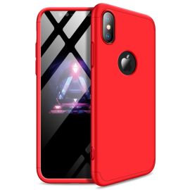 360° Ochranný kryt Apple iPhone XS Max červený