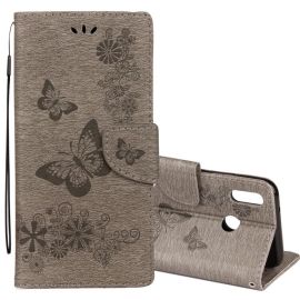 ART Peňaženkový obal Huawei P20 Lite BUTTERFLY GREY