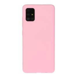 RUBBER gumový kryt Samsung Galaxy A71 růžový light