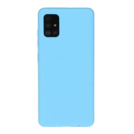 RUBBER gumový kryt Samsung Galaxy A71 modrý light