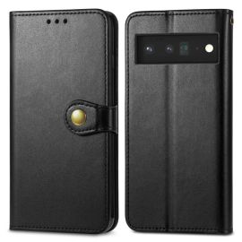 LEATHER BUCKLE Peněženkový obal Google Pixel 6 černý