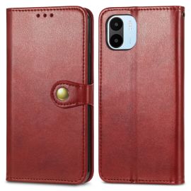 LEATHER BUCKLE Peněženkový obal Xiaomi Redmi A1 / Redmi A2 červený
