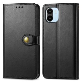 LEATHER BUCKLE Peněženkový obal Xiaomi Redmi A1 / Redmi A2 černý