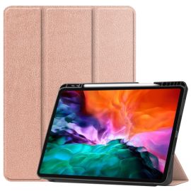 LEATHER zaklapovací obal Apple iPad Pro 12.9 2022 / 2021 růžový