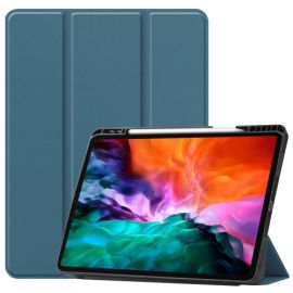 LEATHER zaklapovací obal Apple iPad Pro 12.9 2022 / 2021 tmavozelený