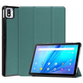 LEATHER Zaklápěcí obal pro TCL TAB 10S zelený