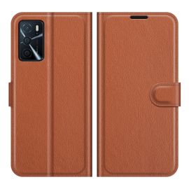 LITCHI Ochranný kryt Oppo A16 / Oppo A16s hnědý