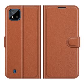 LITCHI Ochranný kryt pro Realme C11 2021 hnědý