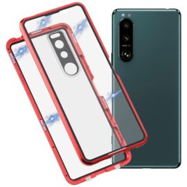 Magnetický kryt 360 pro Sony Xperia 5 III červený
