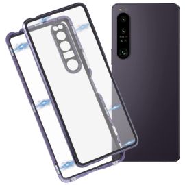 Magnetický kryt 360 pro Sony Xperia 1 IV 5G fialový