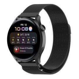 MILANESE Kovový řemínek pro Huawei Watch GT 3 Pro 46mm černý