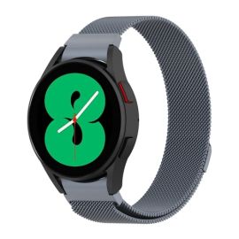 MILANESE Kovový řemínek Samsung Galaxy Watch 5 (40mm / 44mm) 5 Pro 45mm šedý