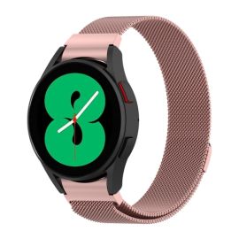 MILANESE Kovový řemínek Samsung Galaxy Watch 5 (40mm / 44mm) 5 Pro 45mm růžový