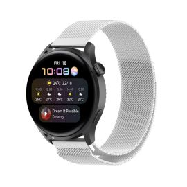 MILANESE Kovový řemínek Samsung Galaxy Watch 5 (40mm / 44mm) 5 Pro 45mm stříbrný