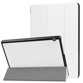 LEATHER zaklapovací obal Huawei MediaPad T3 10 "bílý