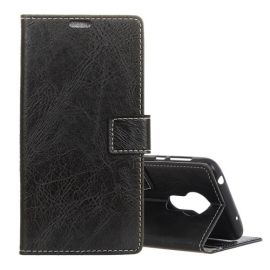 RETRO Peňaženkový obal Motorola Moto G7 Power černý