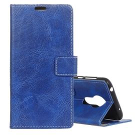 RETRO Peňaženkový obal Motorola Moto G7 Power modrý