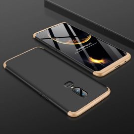 360° ochranný kryt OnePlus 6 černý-zlatý