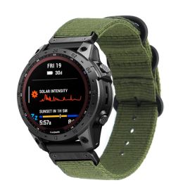 NYLON Řemínek pro Garmin Fenix 7 zelený