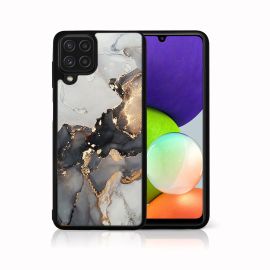 MY ART Silikonový kryt Samsung Galaxy A22 GREY MARBLE (140)