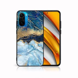 MY ART Silikonový obal Xiaomi Poco F3 BLUE MARBLE (141)