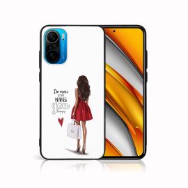 MY ART Silikonový obal Xiaomi Poco F3 RED DRESS (137)