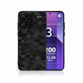 MY ART Ochranný obal pro Xiaomi Redmi Note 13 Pro+ 5G BLACK TRIANGLES (232)