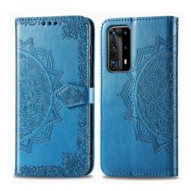 ART Peňaženkový kryt Huawei P40 Pro / P40 Pro Plus ORNAMENT modrý