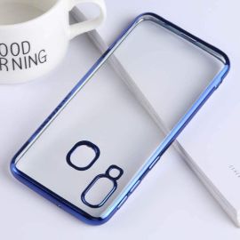 METALLIC Silikonový kryt Samsung Galaxy A40 modrý