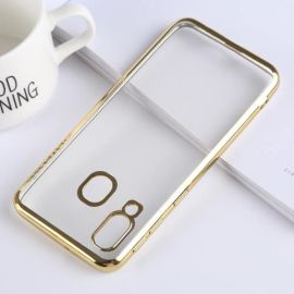 METALLIC Silikonový kryt Samsung Galaxy A40 zlatý