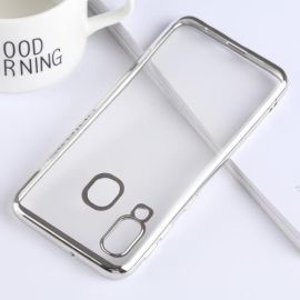 METALLIC Silikonový kryt Samsung Galaxy A40 stříbrný