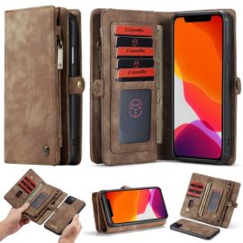 WALLET Obal s peněženkou 2v1 Apple iPhone 11 Pro Max hnědý