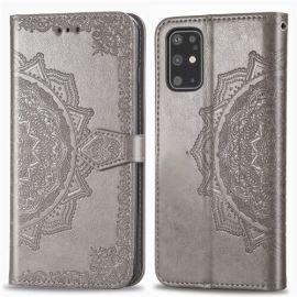 ART Peňaženkový kryt Samsung Galaxy S20 Plus ORNAMENT šedý