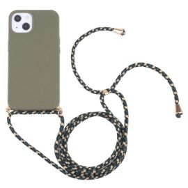 ROPE Kryt se šňůrkou Apple iPhone 13 mini tmavozelený