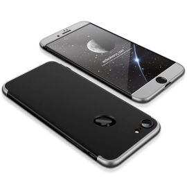 360° Ochranný obal Apple iPhone 7 / iPhone 8 černý (stříbrný)